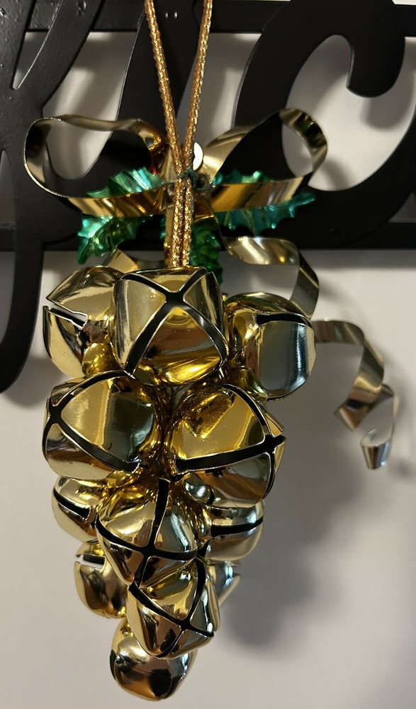 Hanging Gold Jingle Bells