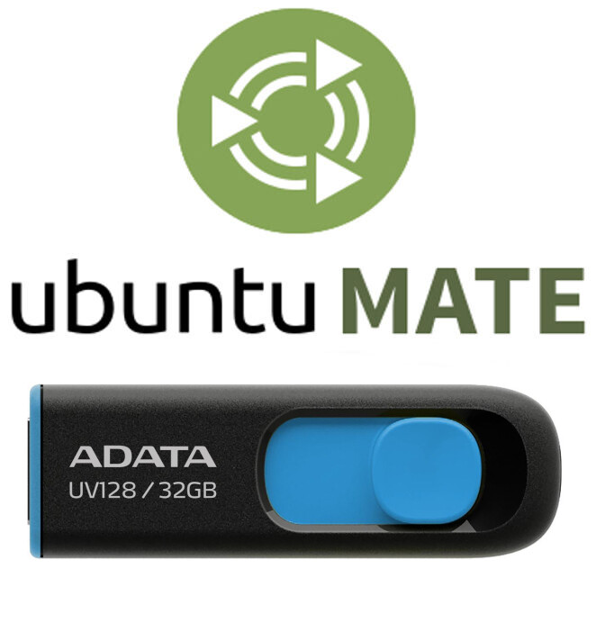 Ubuntu MATE 23.10 64 Bt FAST 32 Gb Usb 3.2 Drive Linux Bootable Live Install