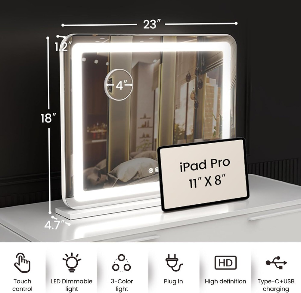 Lighted Vanity Mirror, Lighted Vanity Mirror