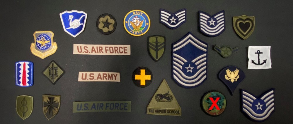 One Random Military Patch (Picked from Assortment)