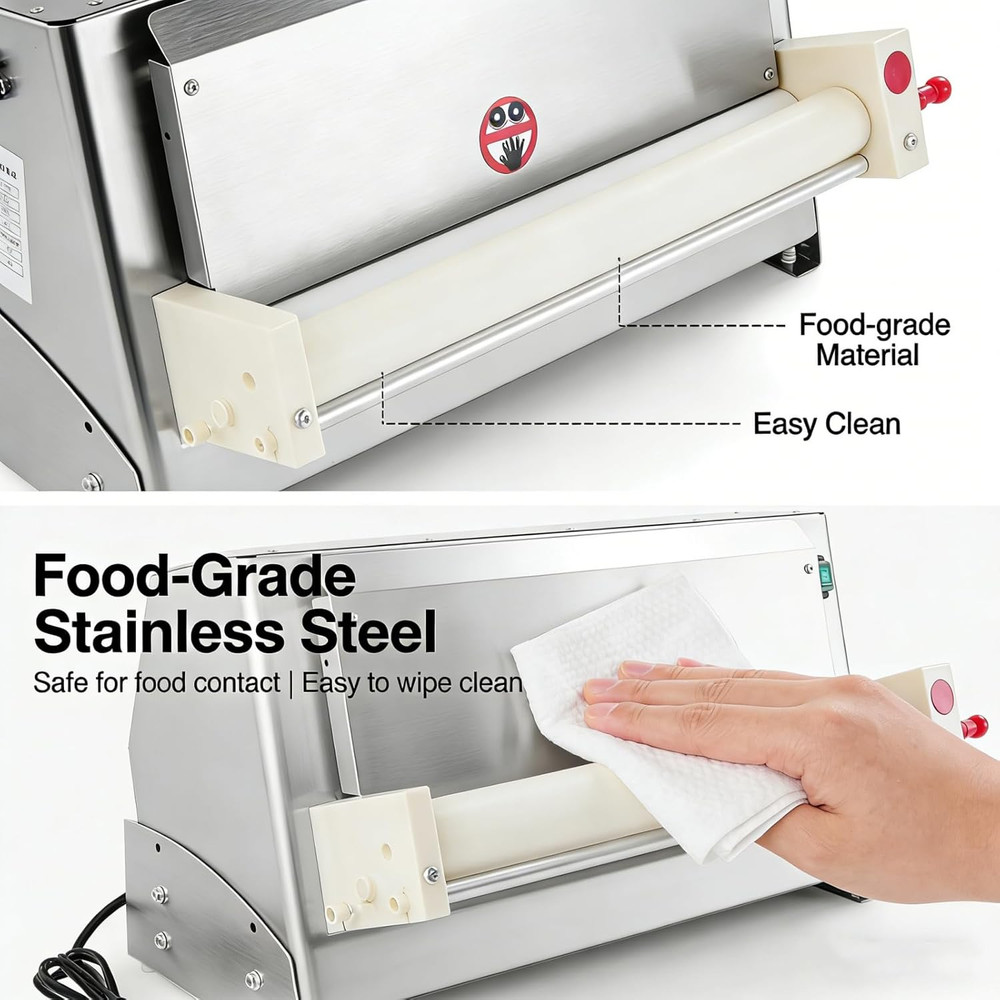 Electric Dough Sheeter Machine Pasta Maker Machine for Icing Pizza Dough Roller