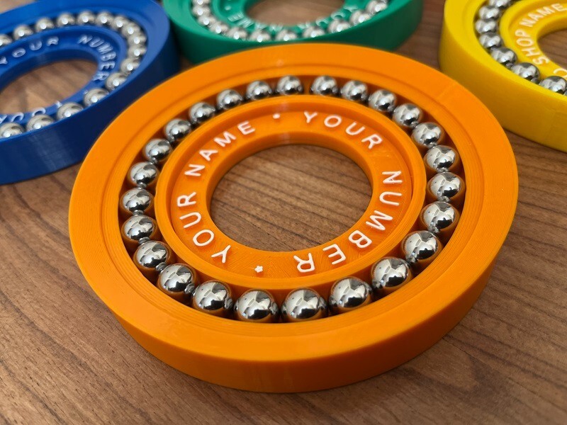 Bowling Ball Rotating Cup Stand 2.0 - Personalized