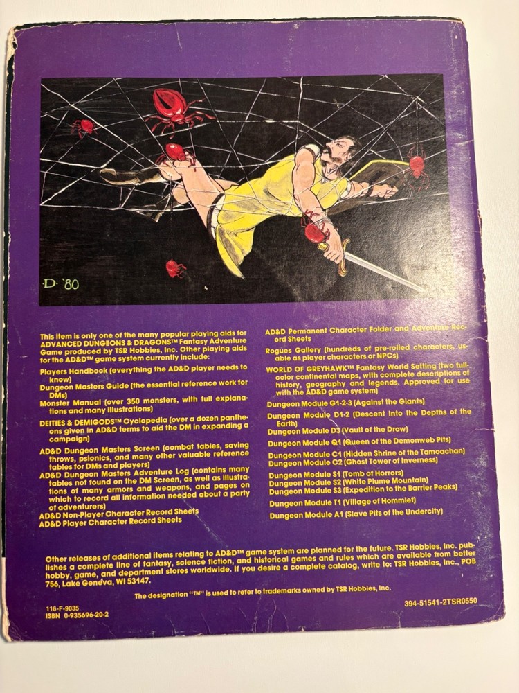 AD&D Dungeon Module Q1 Queen of the Demonweb Pits