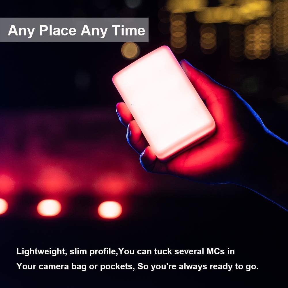 On-Camera Light with Multiple Lighting Modes, App Control