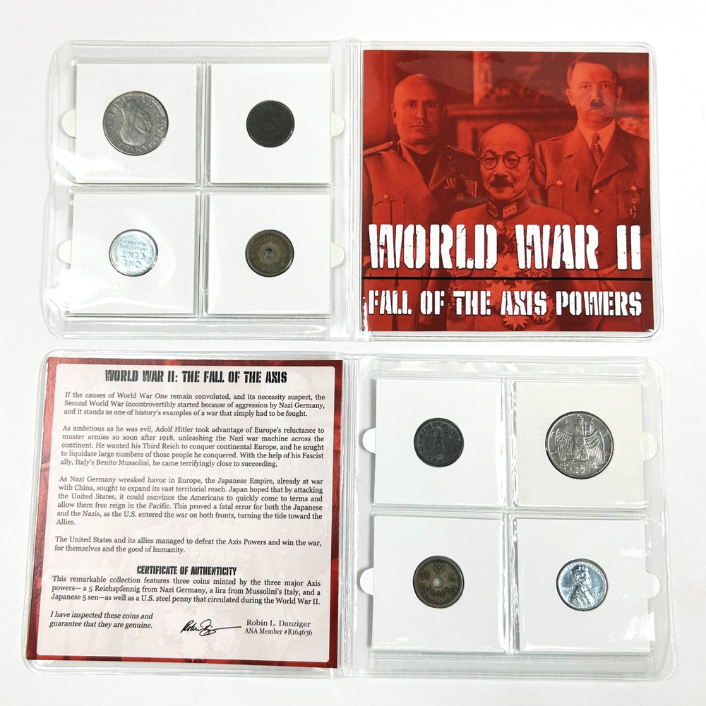 World War II - The Axis Powers Four Coin Collection