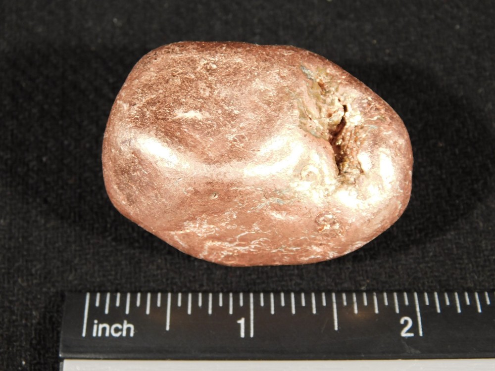 Heavy Solid 100% Natural COPPER NUGGET or Native Copper Float Michigan 184gr