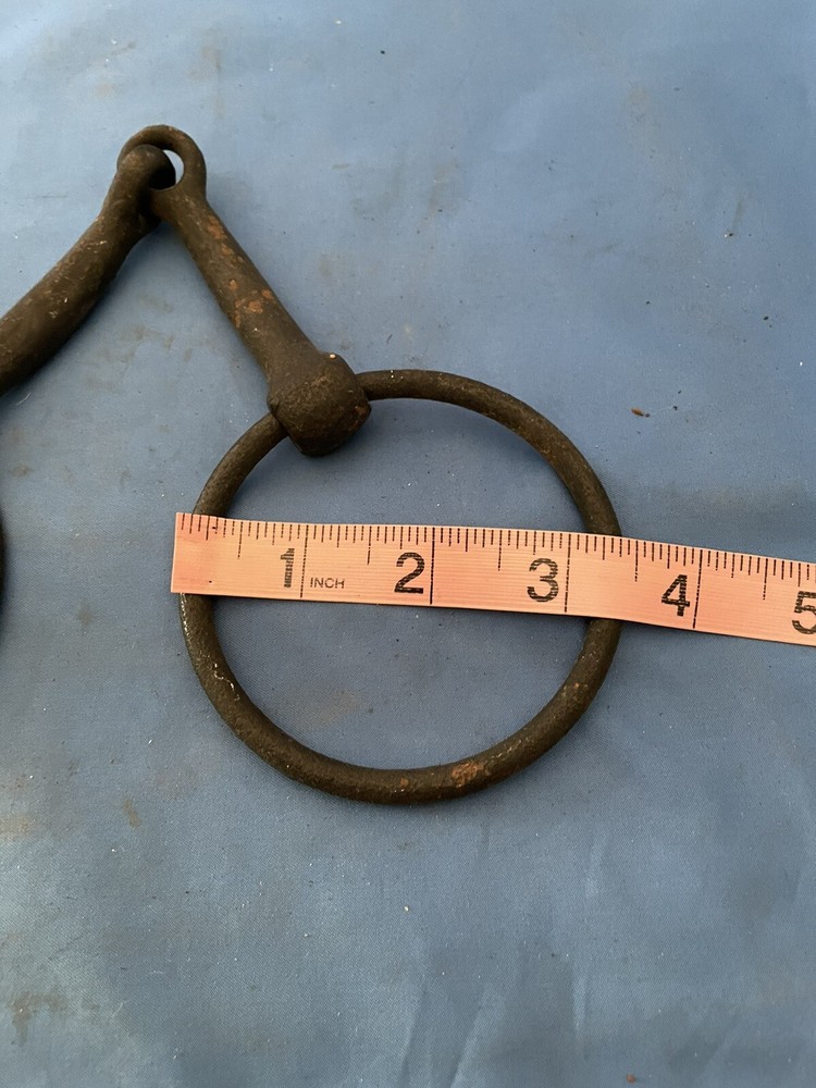Vintage O-Ring Draft Horse Bit Rusty Small!