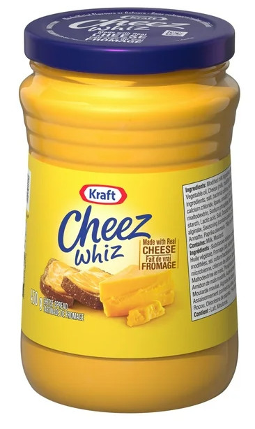 Cheez Whiz Cheese Spread, 450g Jar (4 Pack)