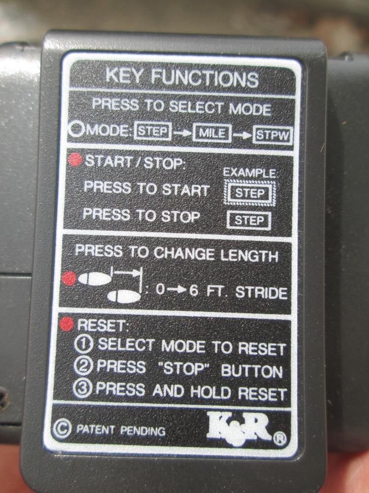 Robic M-377 Multi Mode LCD Pedometer and Stopwatch WORKS!