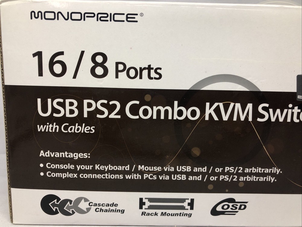 Monoprice KCF-181S 8-Port Combo KVM Switch