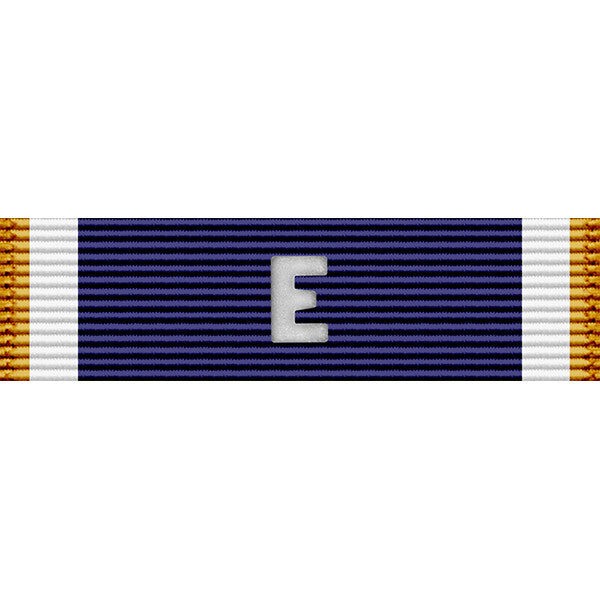 Vanguard NAVY RIBBON UNIT: E FOR EFFICIENCY WITH LETTER E FOR EFFICIENCY