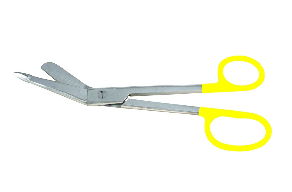 Bandage Scissors 8" Large Ring Color Coated Vynil Handle 2-Pack