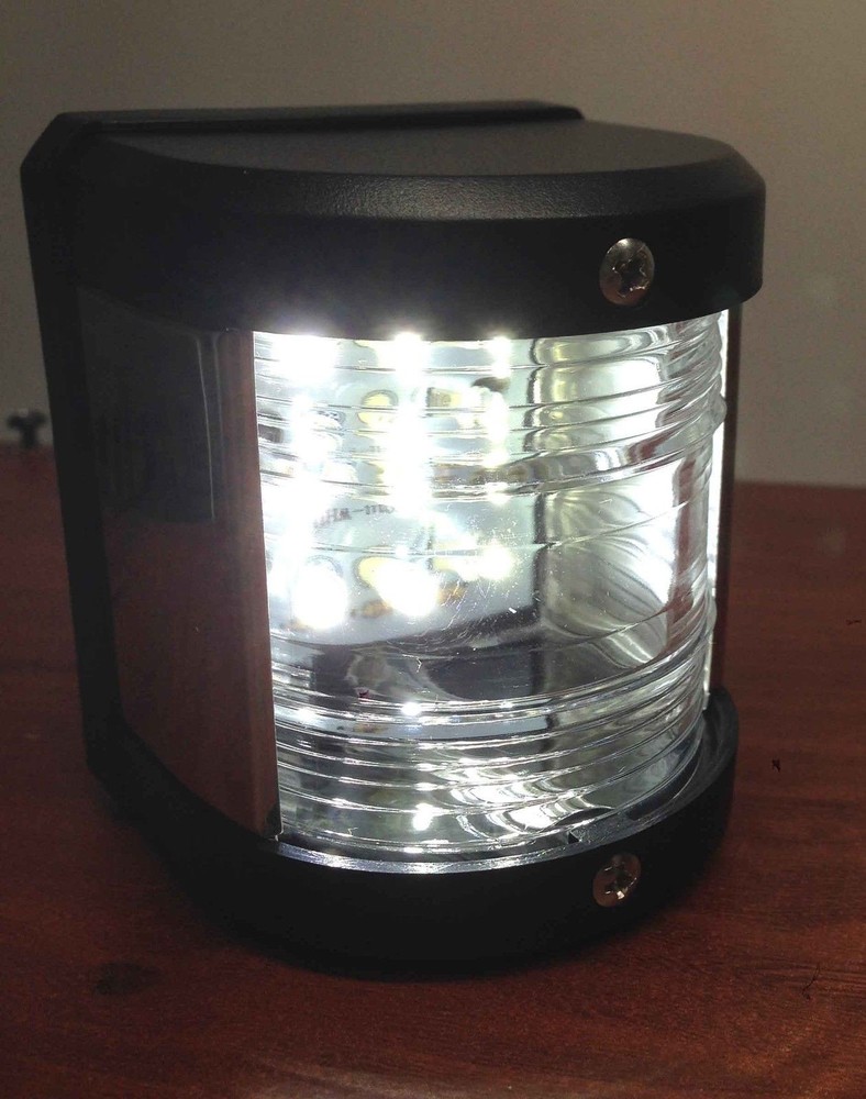 MARINE BOAT WHITE STERN LED NAVIGATION LIGHT WATERPROOF 2 NAUTICAL MILES
