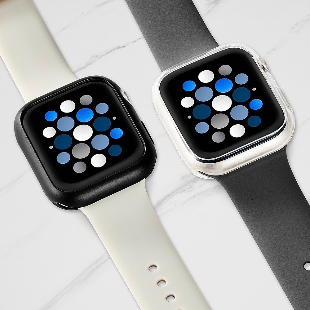 Insignia Bumper protection Case for Apple Watch 45mm (4-Pack Black/Clear)
