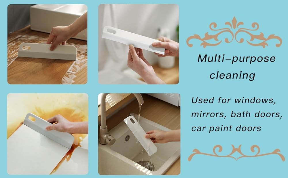 Mini Soft Rubber Window Squeee Window Scrubber Scraper Glass Cleaning