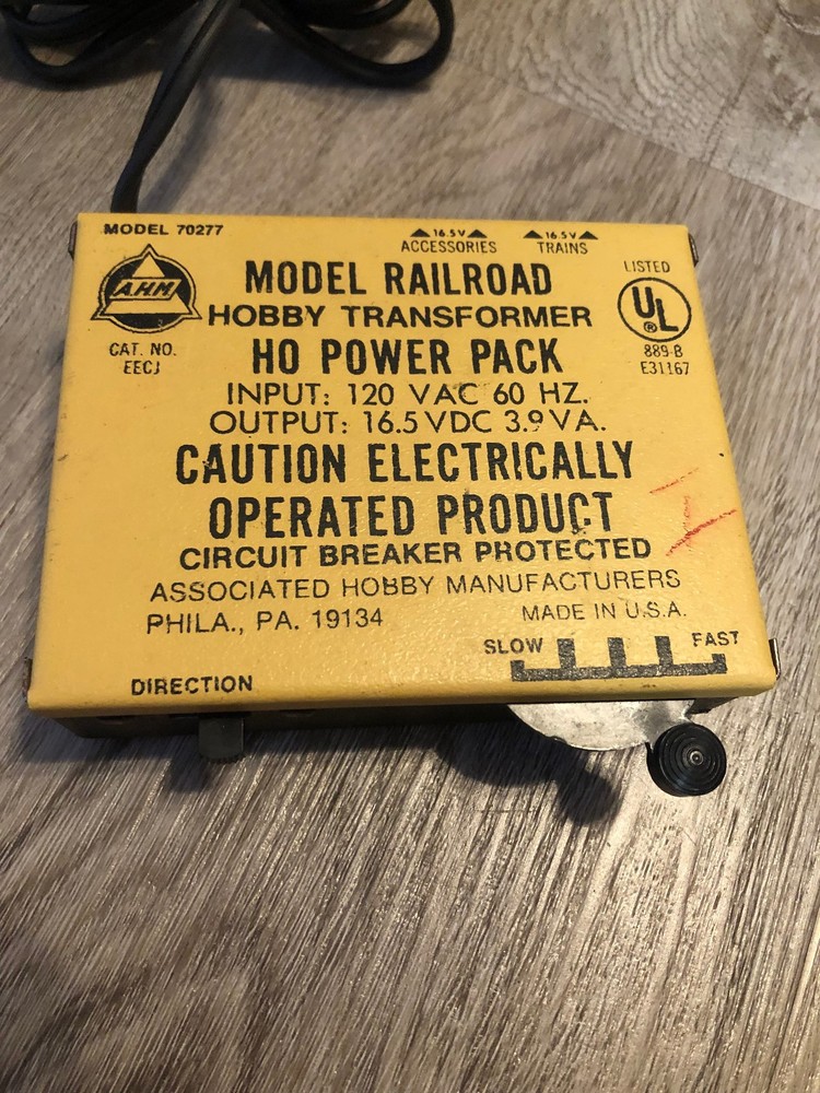 AHM Model 70277 HO Model RR Train Transformer Power Pack Control TESTED