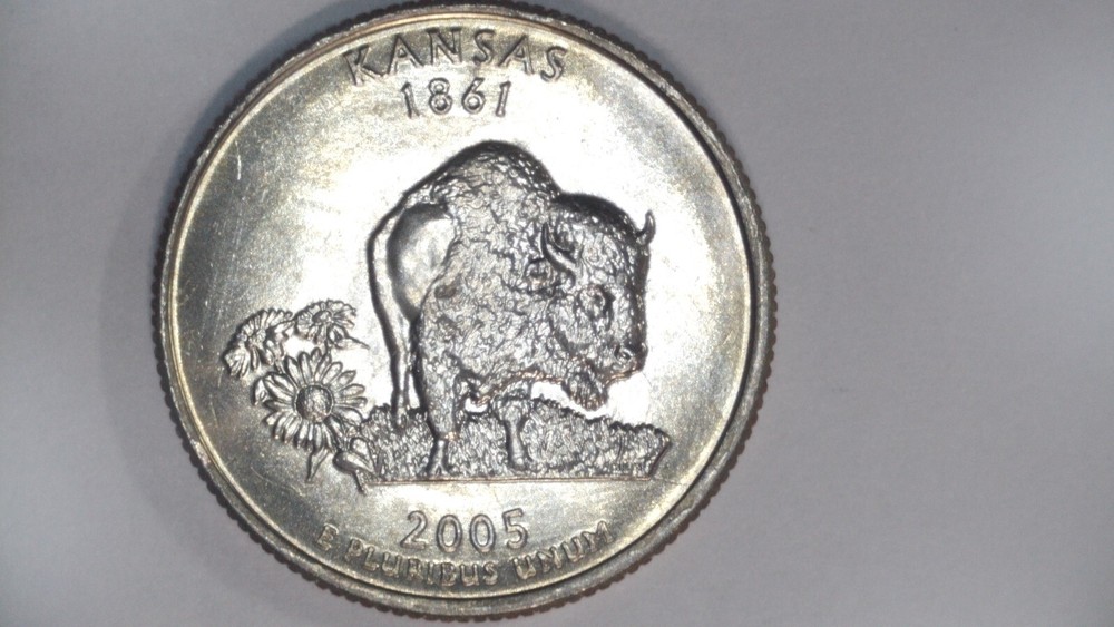 2005 P KANSAS STATE QUATER UNCIRCULATED FROM ROLL