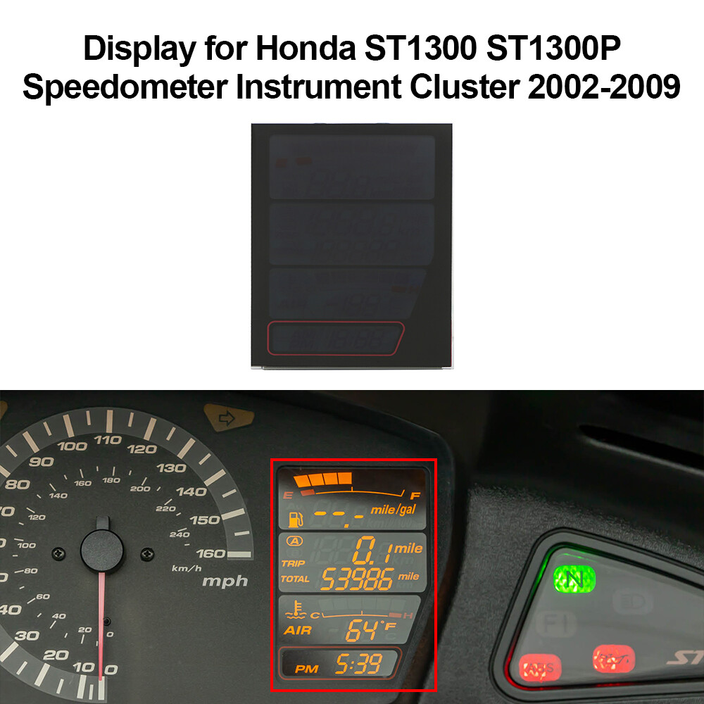 Display for Honda ST1300 ST1300P Speedometer Instrument Cluster