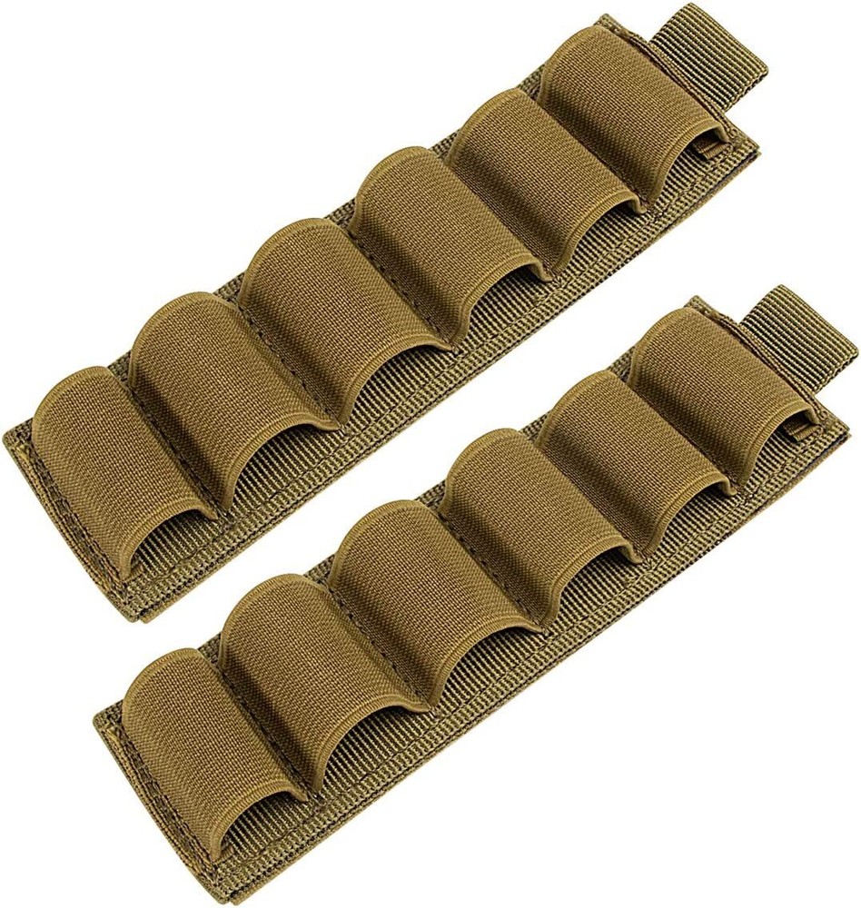 12 Ga Shotgun Shells Holder 2 Pack Ammo Holder Side Saddle with Adhensive Loop