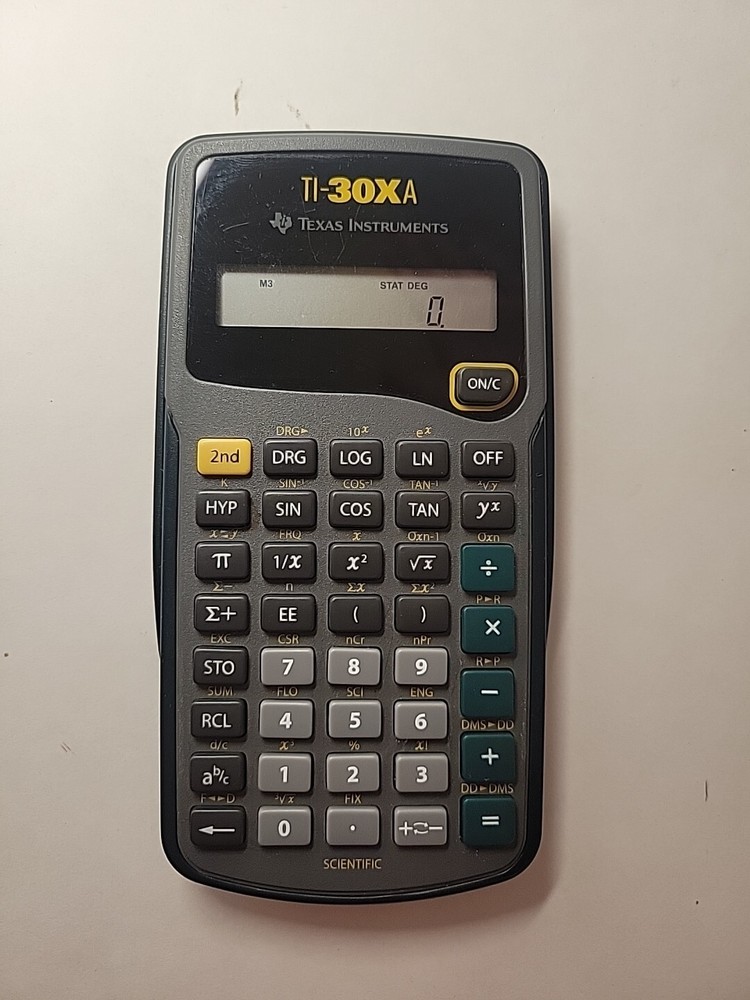 Texas Instruments TI-30Xa Scientific Calculator with slide case Tested