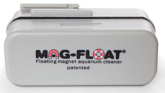 MAG-FLOAT GLASS FLOATING MAGNET AQUARIUM CLEANER MEDIUM FLOAT-125