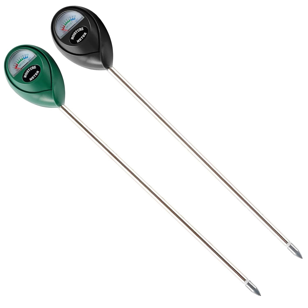 Extended Long Probe Soil Moisture Meter, 2 Pack Plant Water Meter Soil Meter Moi