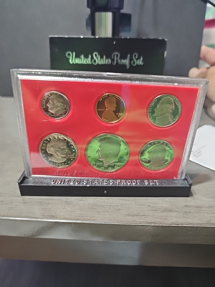 1980 S Proof Set Original Box 6 Coins US Mint