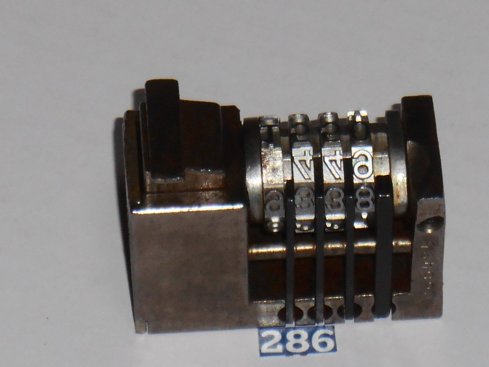 WMA | letterpress numbering machine | 286