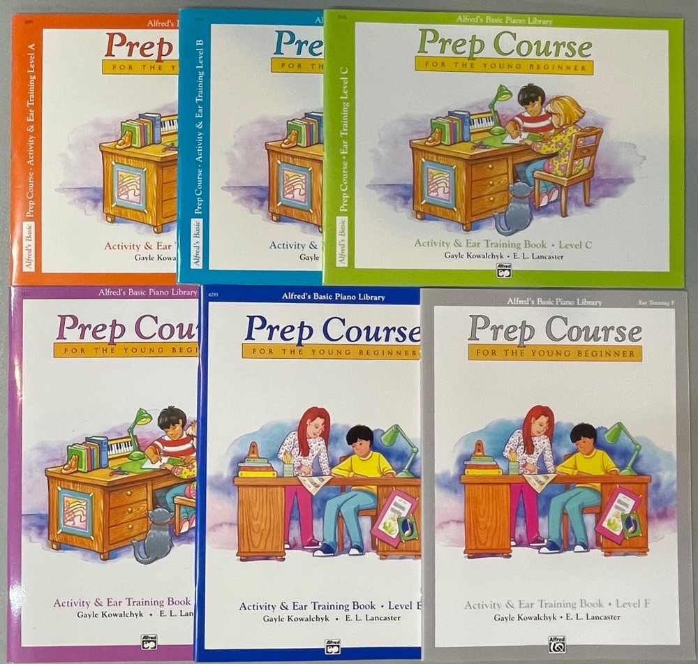 ALFREDS Basic Piano Library Prep Course Young Beginner Activity Ear Training LOT