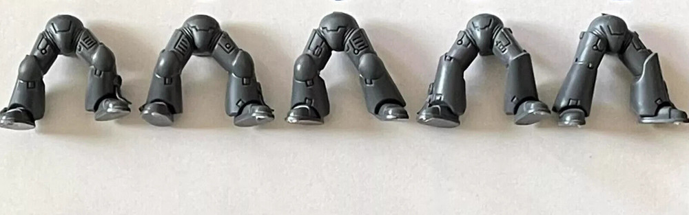 FIVE COUNT Space Marine TACTICAL SQUAD LEGS original Games Workshop plastic 5X
