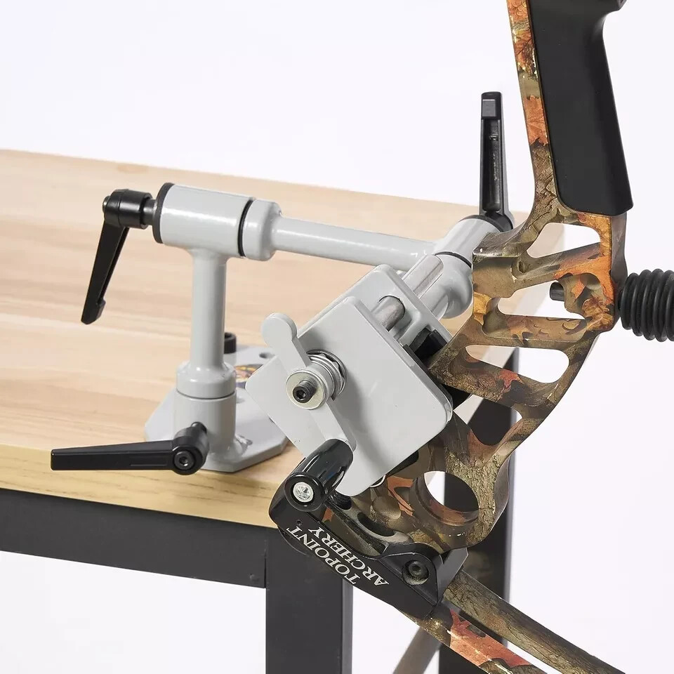 Universal Compound Bow Vise 360° Adjustable Set Press Archery Tool Professional
