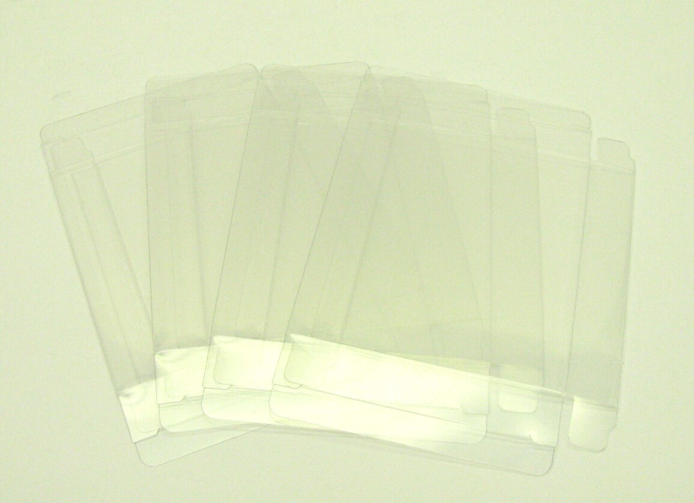 50x NINTENDO DISK SYSTEM CIB GAME - CLEAR PROTECTIVE BOX PROTECTOR SLEEVE CASE
