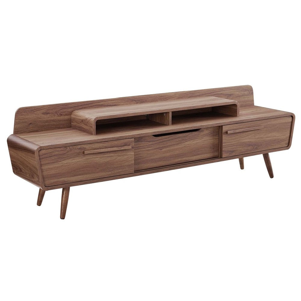 Omnistand 74" TV Stand in Walnut