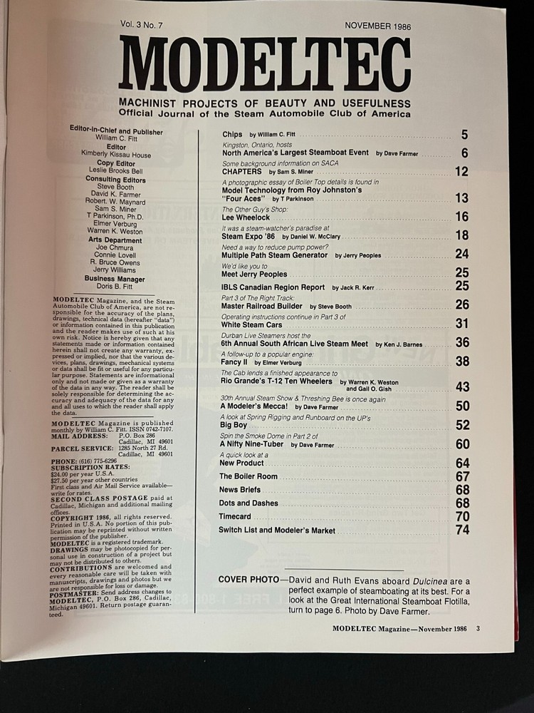 Modeltec Magazine November 1986