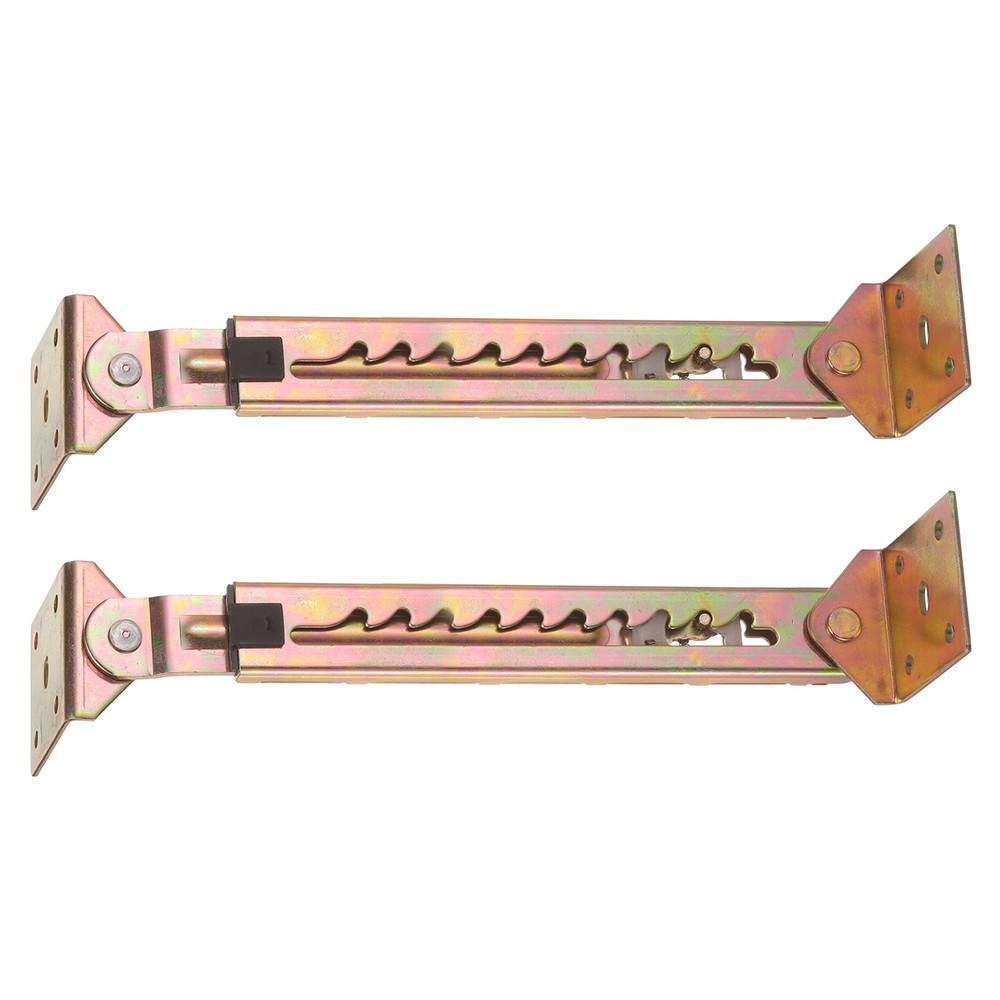 2Pcs 10-Gear Adjustable Angle Hinge, Square Double End Color Zinc