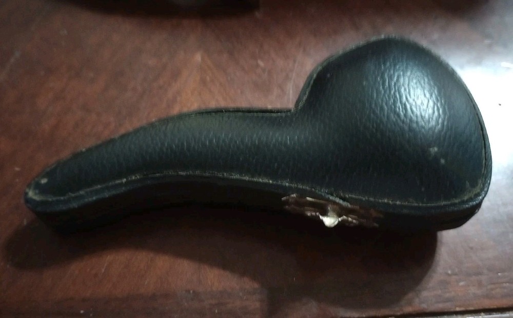 Meerschaum Vintage Skull Pipe With Case