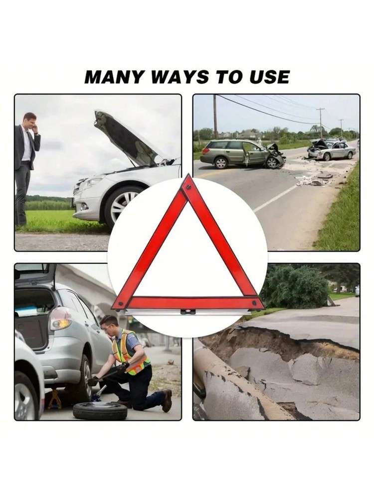 Reflective carWarning Triangle Reflective Road Emergency Breakdown Safety Hazard