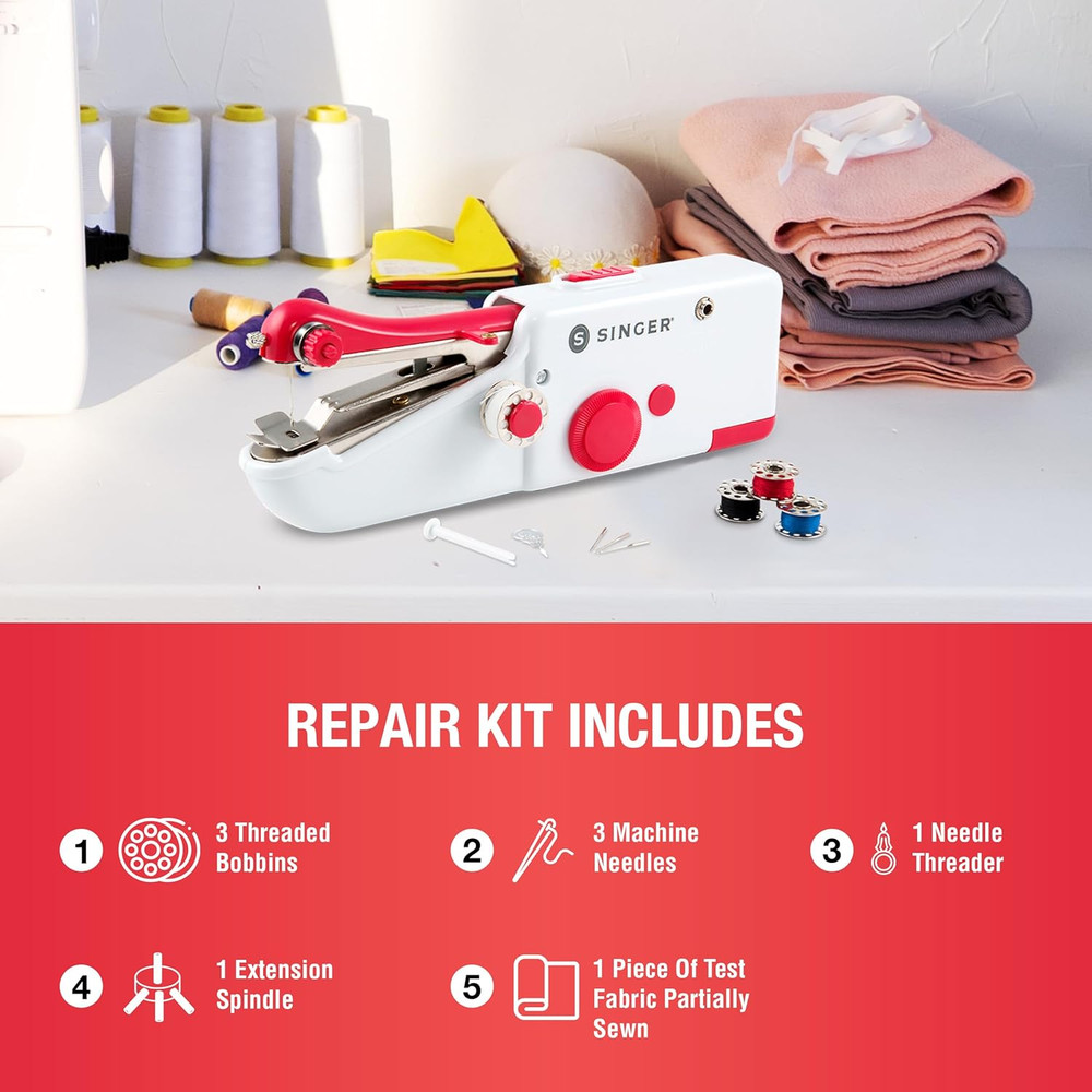 Stitch Sew Quick Portable Mending Machine - Single Thread Machine for Quick Repa