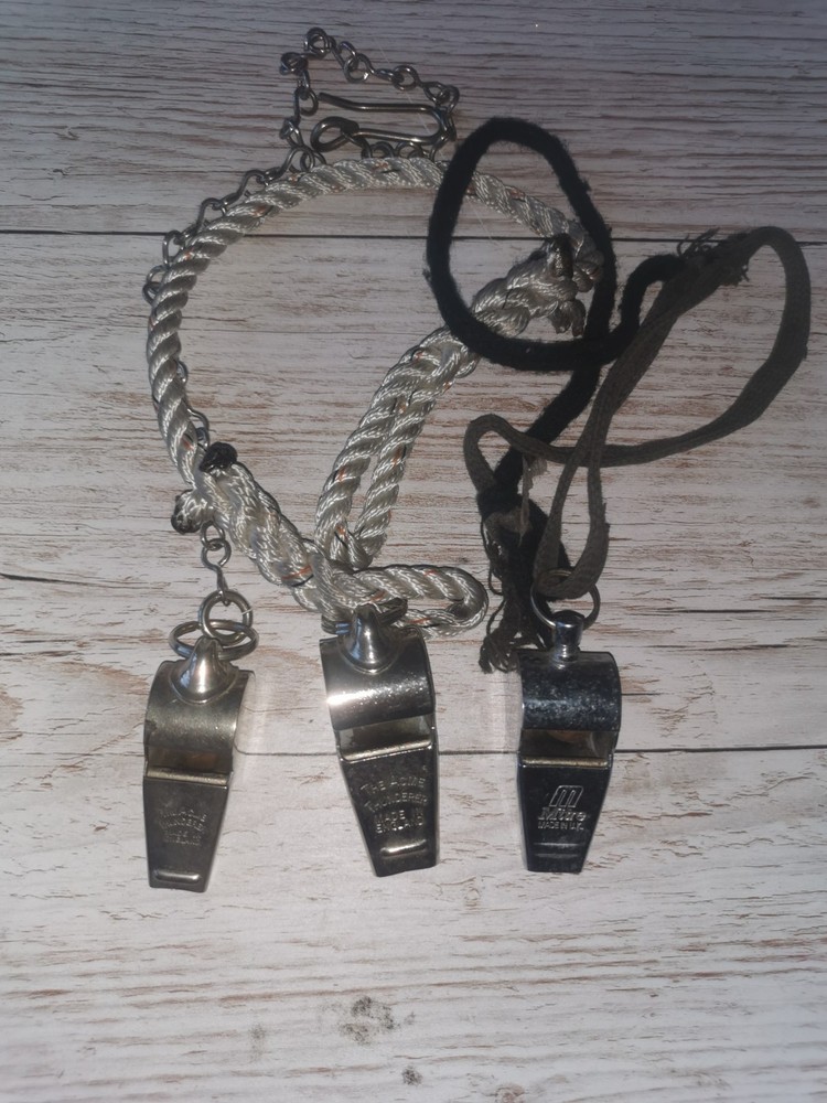 3 X WHISTLES ACME THUNDERER AND MITRE