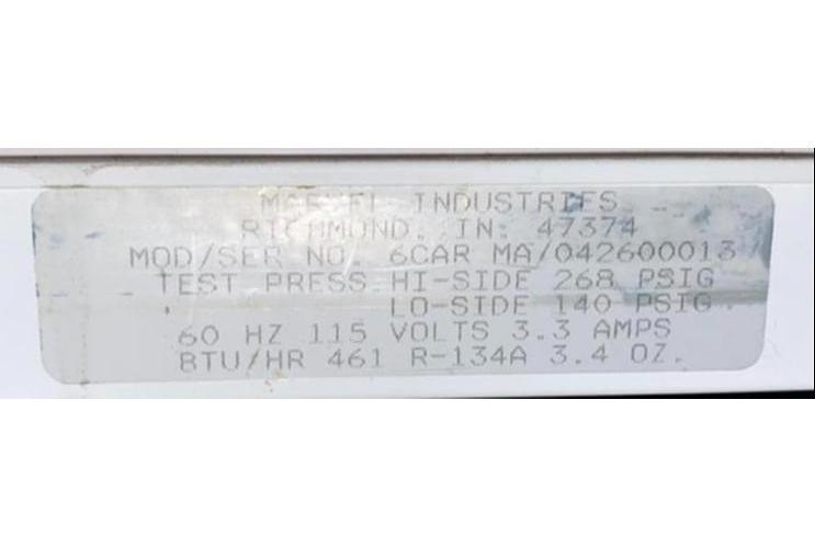 Marvel Scientific Under counter lab Refrigerator 6CAR MA/024600013.