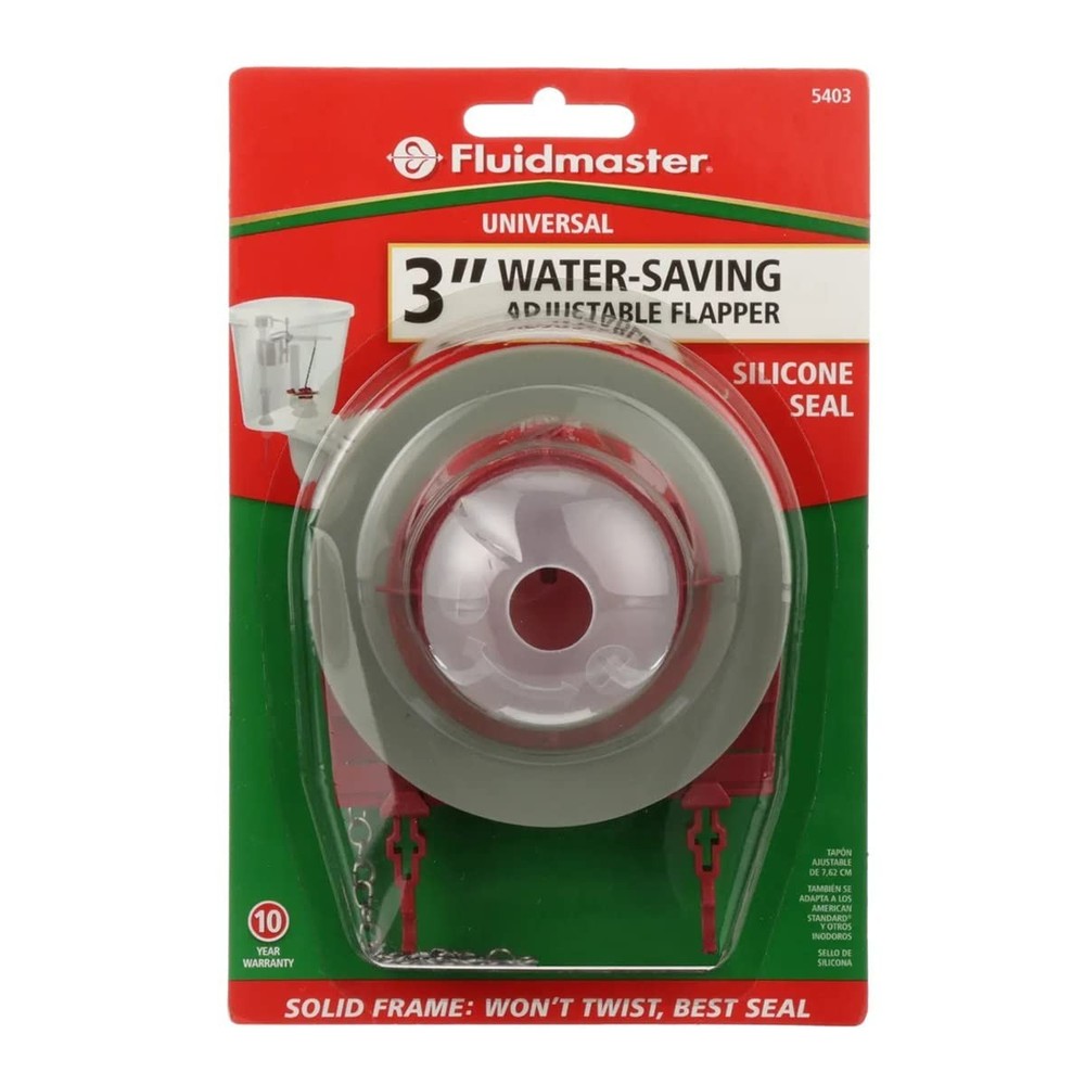 3 Inch Toilet Flapper Replacement Kit for Most 3" Flush Valves