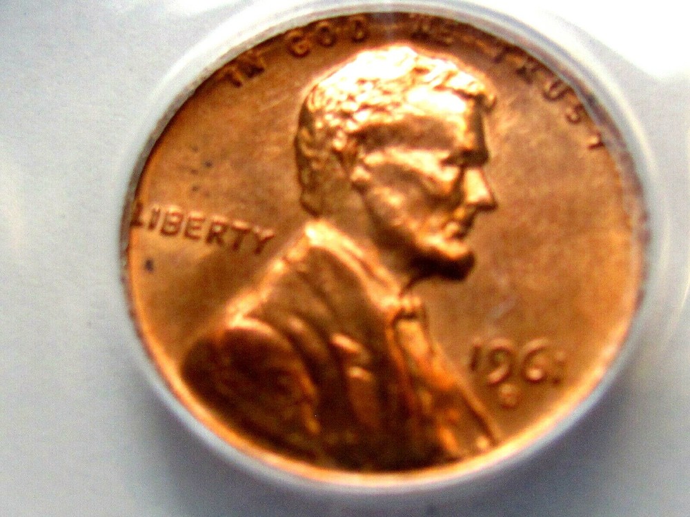 1961 LIINCOLN CENT, D OVER HORIZ D ANACS MS64, NICE