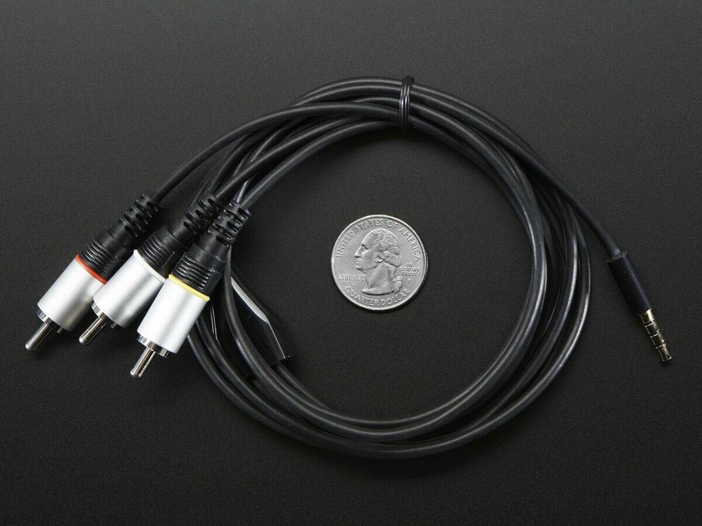 [3DMakerWorld] Adafruit Audio/Video & RCA Composite Cable for Raspberry Pi