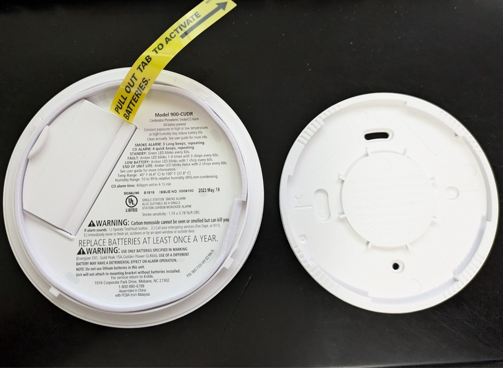 Kidde Smoke & Carbon Monoxide Detector, Battery Powered, LED Warning Indicators