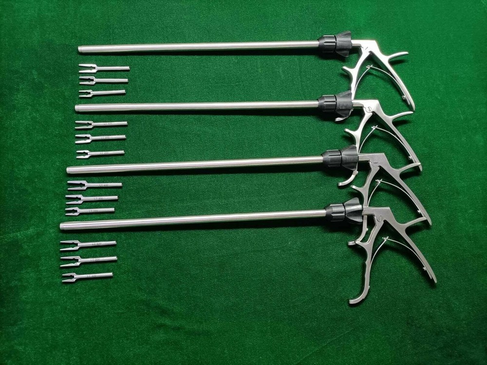 4pc Clip Applicator 10mmx330mm Reusable Laparoscopic Surgical Instruments
