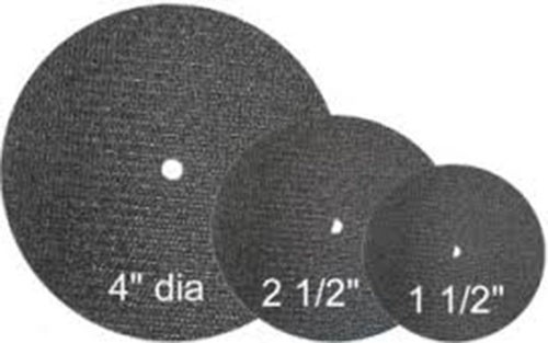 6 Pack - 4" FIBRE CUT DISCS - SHATTERPROOF