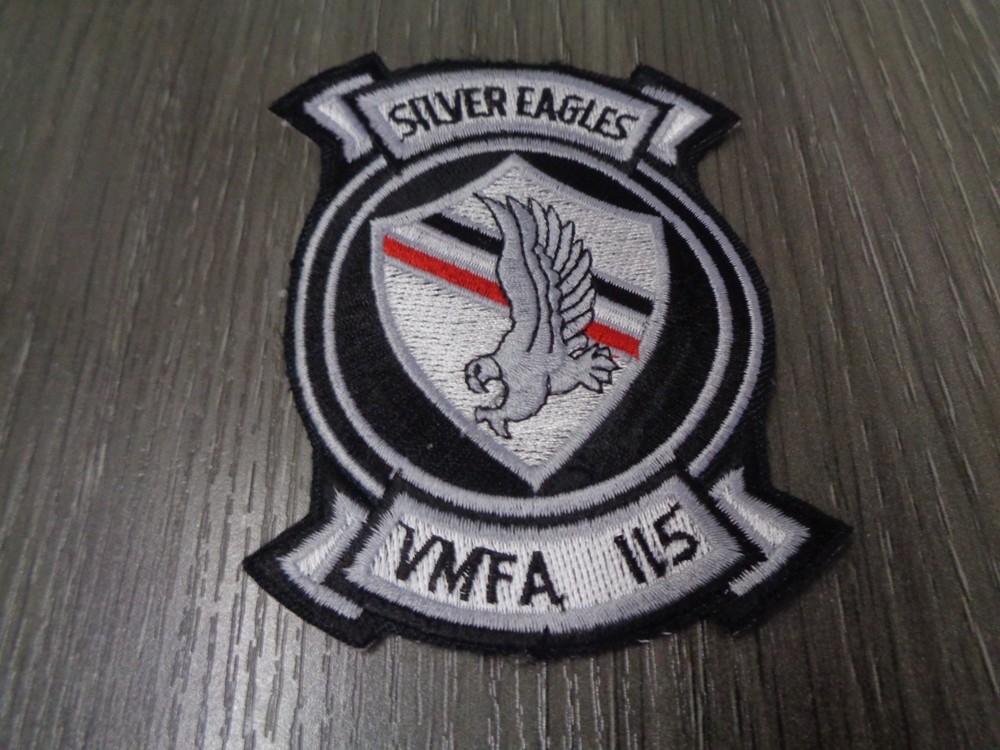 USMC VMFA-115 Fighter Attack Squadron SILVER EAGLES PATCH COLOR