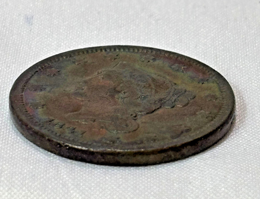 1841 Large Cent Braided Hair