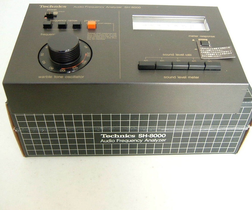 Technics SH-8000 Graphic Equalizer Checker Audio Analyzer W/ Box Tested Working