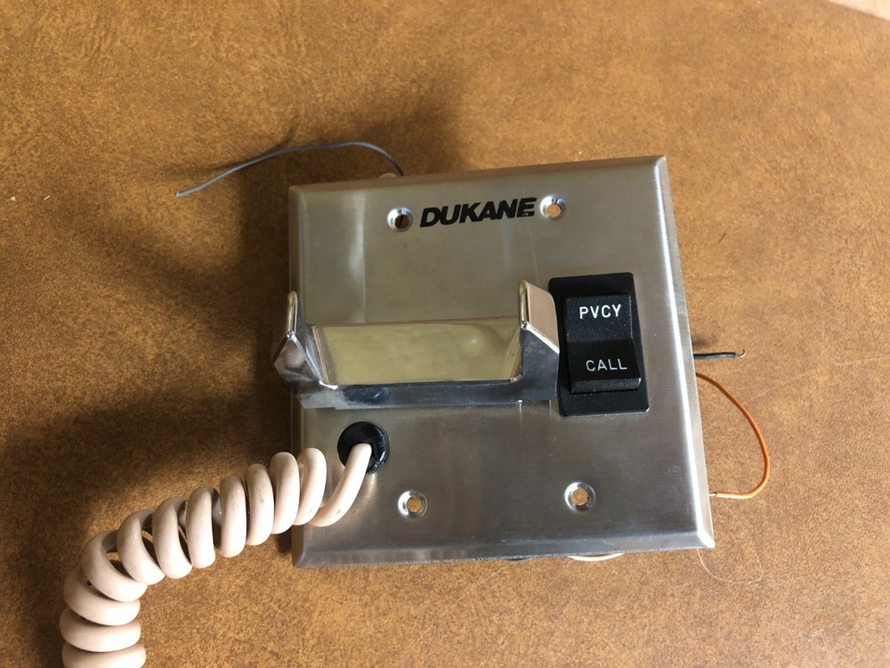 Dukane Telephone Handset Intercom Station with Call Switch